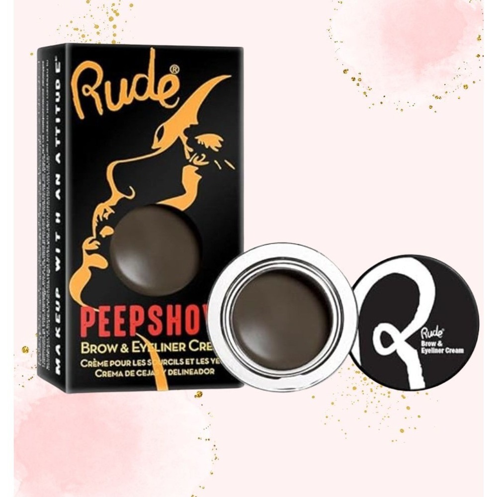 Rude Cosmetics‎ -  Peepshow Brow and Eyeliner Cream - Dark Brown *NIB!*